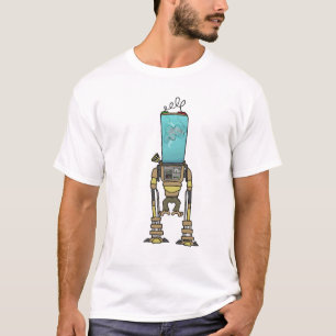 Camiseta robô do macaco