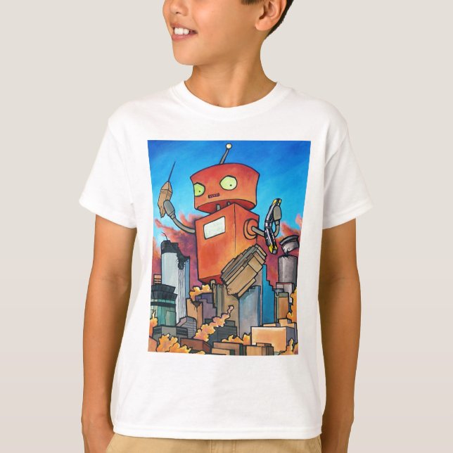 Camiseta Robô do monstro (Frente)