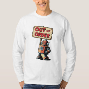 Camiseta robô dos anos 50
