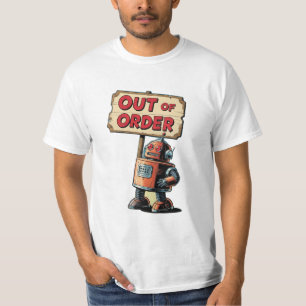 Camiseta robô dos anos 50