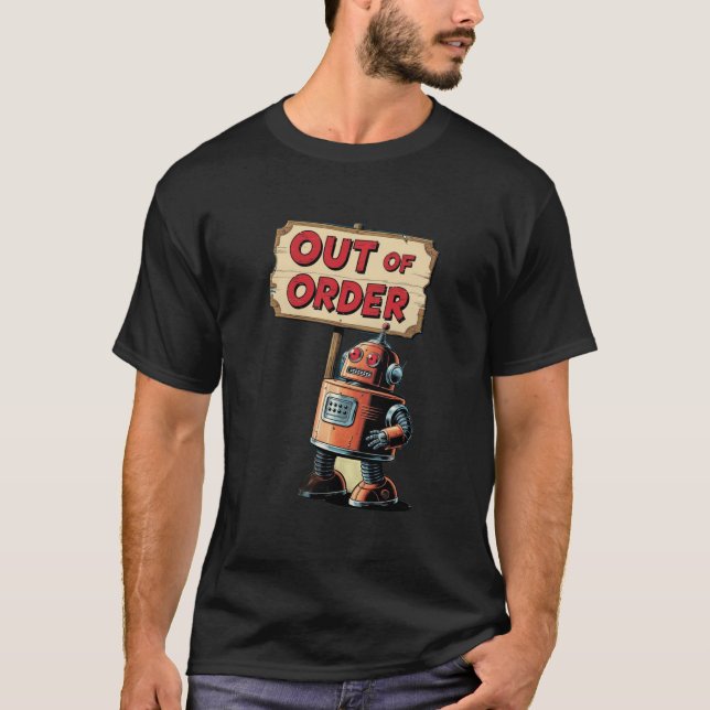 Camiseta robô dos anos 50 (Frente)