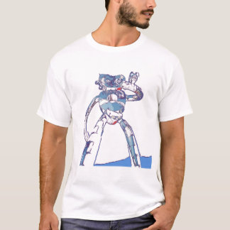 Camiseta Robô Ellum Profundo em pé