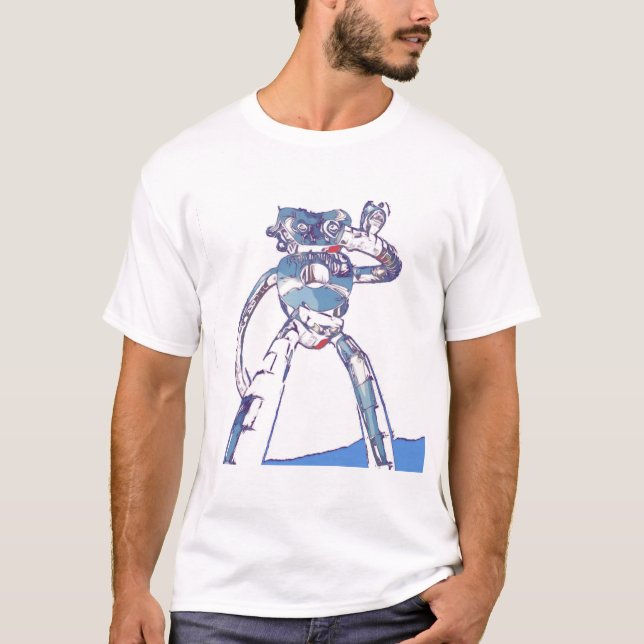 Camiseta Robô Ellum Profundo em pé (Frente)
