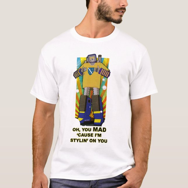Camiseta Robô engraçado (Frente)