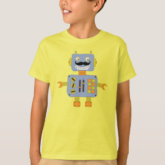 Camiseta Robô Engraçado do bigode