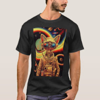 Robô-gato futurista Steampunk retro