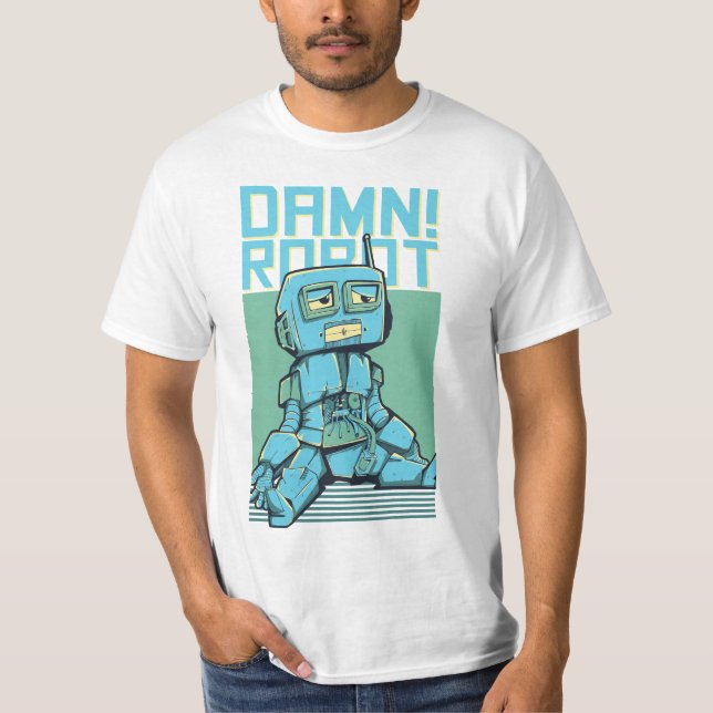 Camiseta Robô gráfico T-Shirt masculino (Frente)
