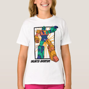 Camiseta Robô Guerreiro Gigante: Aventura Ilimitada