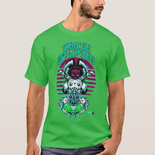 Camiseta Robô Humanoide Japonês Geisha Synthwave Hannya F