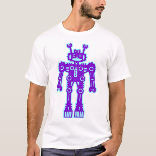 Camiseta Robô Mk I - (Roxo e Azul Lt) - Personalizado