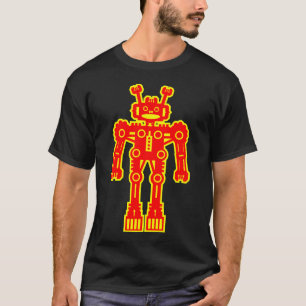 Camiseta Robô Mk I - (Vermelho e Amarelo)