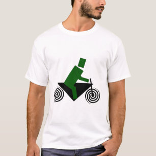 Camiseta Robô, Montando, Bicicleta