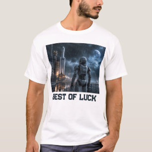 Camiseta Robô na Missão Espacial da Chuva no