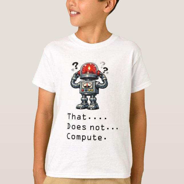 Camiseta Robô Não Computa  (Frente)