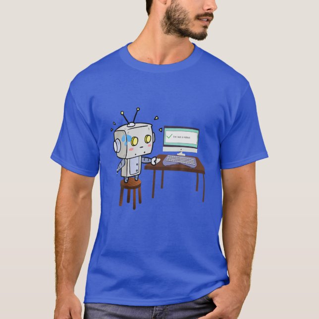 Camiseta Robô nervoso (Frente)