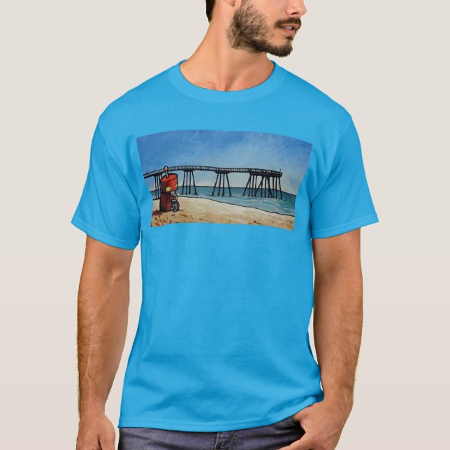 Camiseta Robô pelo cais (Frente)