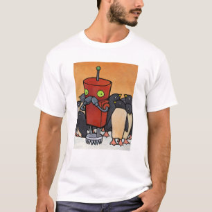 Camiseta Robô & pinguins