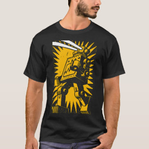 Camiseta Robô Preto