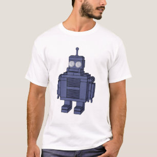 Camiseta Robô retro - azul