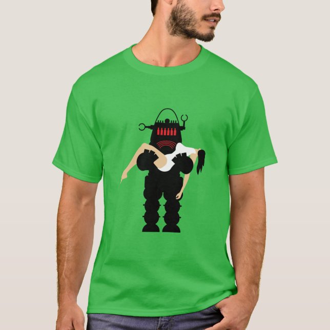 Camiseta Robô Retro dos Anos 1950 (Frente)