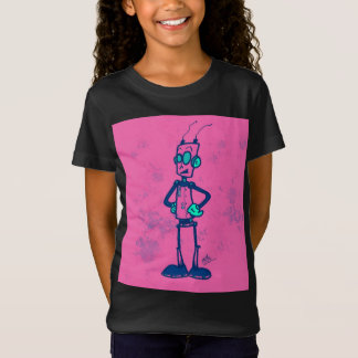 Camiseta Robô Rosa