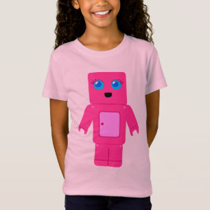 Camiseta Robô Rosa