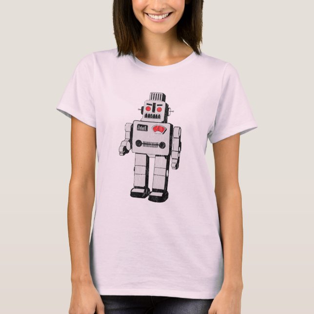 Camiseta robô vintage (Frente)