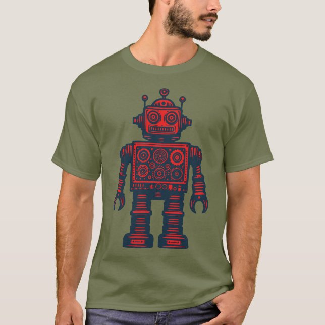 Camiseta Robô Vintage (Frente)