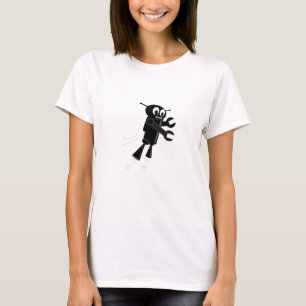 Camiseta Robô Voador Negro