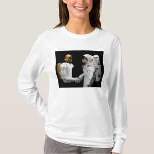 Camiseta Robonaut 2, uns dexterous, hel 4 do astronauta do