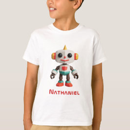 Camiseta Robôs Crianças Personalizáveis