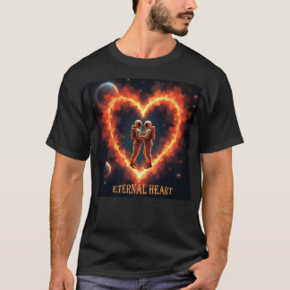 Camiseta Robôs, Flores e Amor