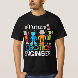 Camiseta Robôs futuros de Engenheiros Robóticos para Menino