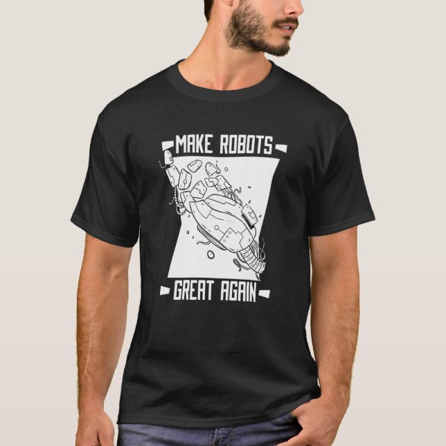 Camiseta Robôs Inteligência Artificial Robótica Ai (Frente)