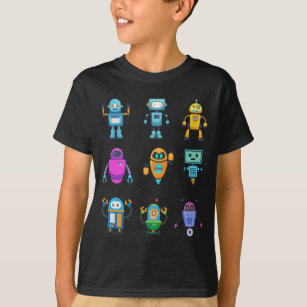 Camiseta Robôs Robôs legal para Roupas Meninas