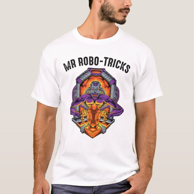 Camiseta Robôs - Sr. Robo-Tricks - Engenheiro mecânico - S (Frente)