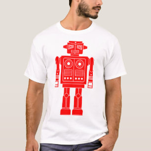 Camiseta Robot 270620/010 - T-Shirt vermelho e branco