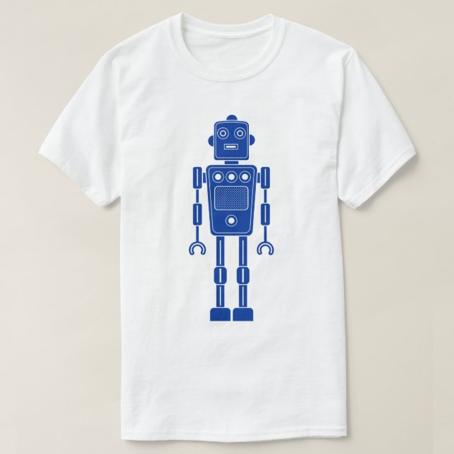 Camiseta Robot 270620/011 - Azul e branco Marinho (Frente do Design)