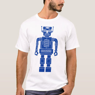 Camiseta Robot 270620/04 - Marinho Blue and White T-Shirt