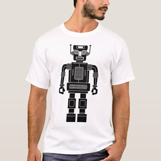 Camiseta Robot 270620/04 - Preto e Branco (Frente)