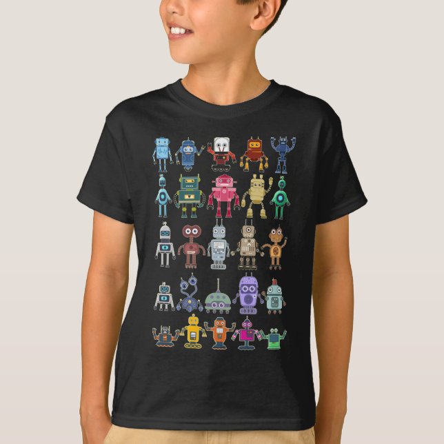Camiseta Robot Collection Science Technology Robots (Frente)