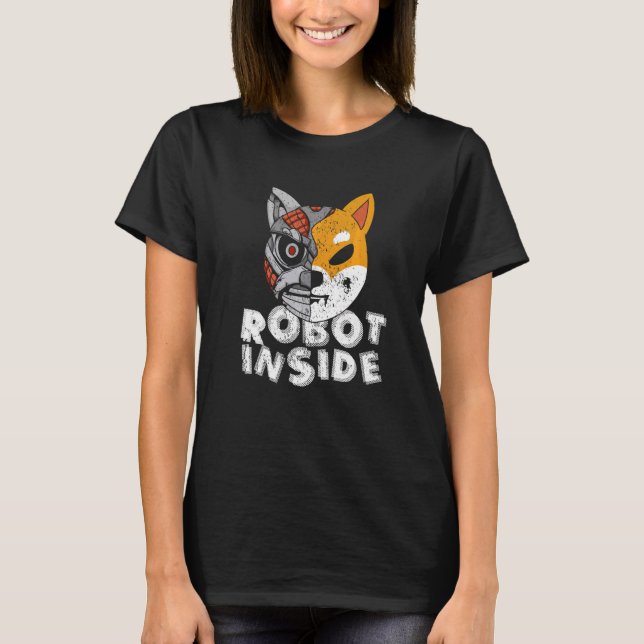 Camiseta Robot Dentro Robotics Engineering Robot Animal (Frente)