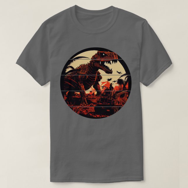 Camiseta Robot Dinosaur (Frente do Design)