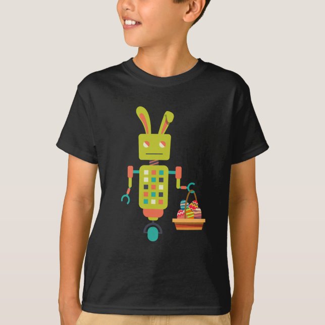 Camiseta Robot Easter Bunny TShirt (Frente)