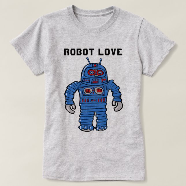 Camiseta Robot Love (Frente do Design)