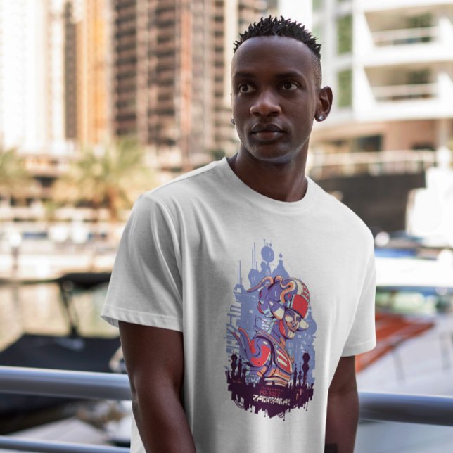 Camiseta Robot Man Sci Fi Cyber Urban T-Shirt (Criador carregado)