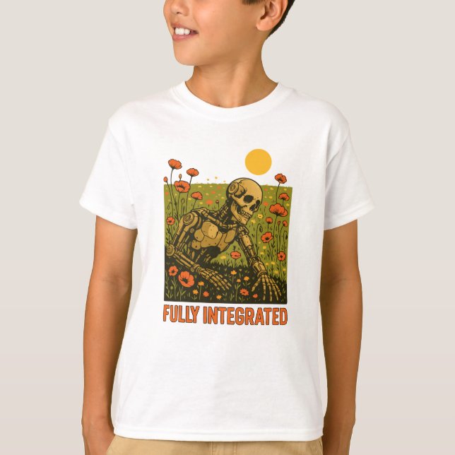 Camiseta Robot Nature Flores Campo de Flor (Frente)