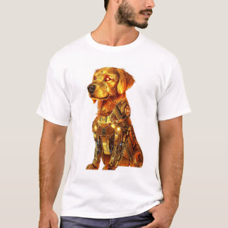 Camiseta Robot Retriever � Futuristic Mecha Dog