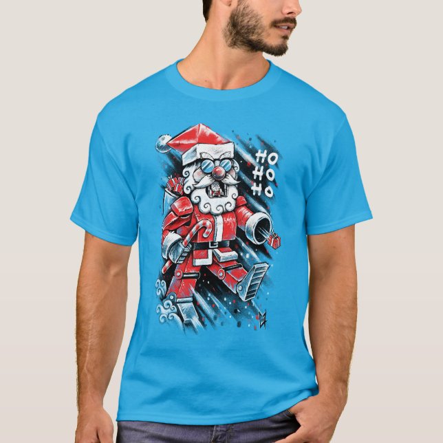 Camiseta Robot Santa Claus (Frente)