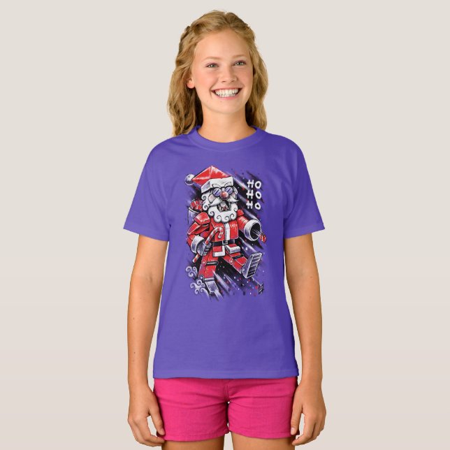 Camiseta Robot Santa Claus (Frente Completa)